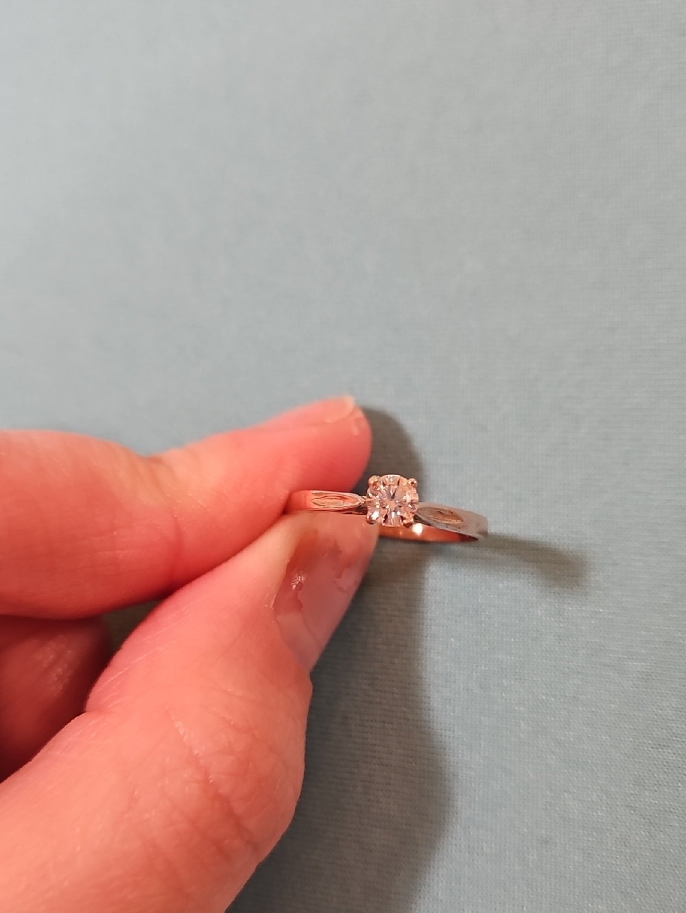 10k Rose Gold Engagement Ring
